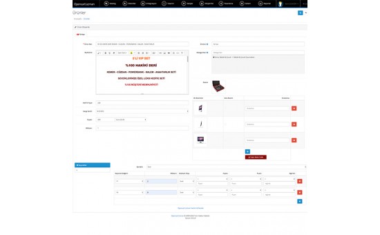 Opencart Hızlı Ürün Ekleme Modülü